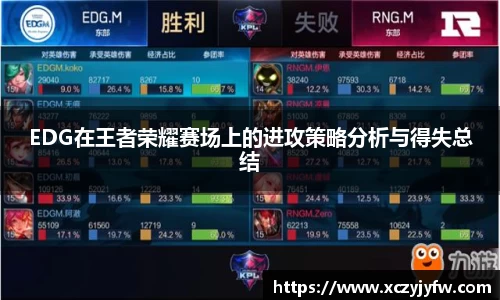 EDG在王者荣耀赛场上的进攻策略分析与得失总结